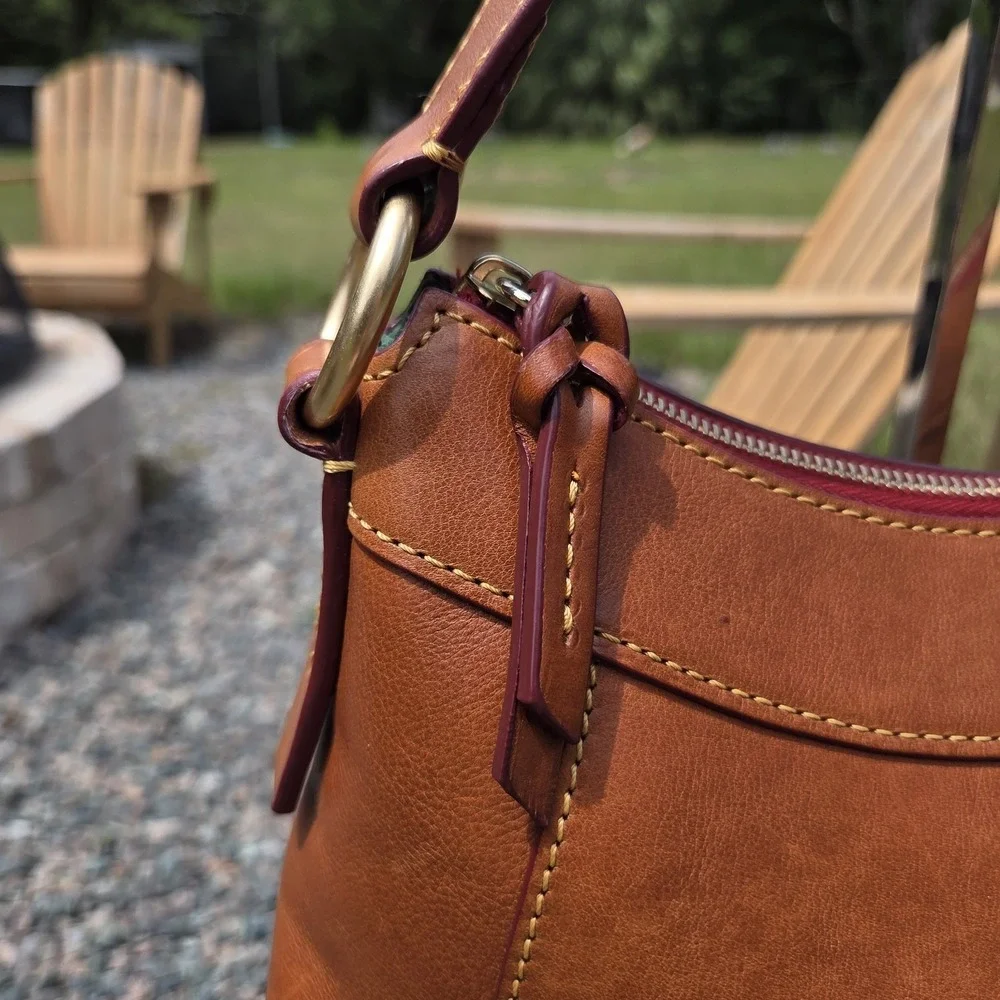 Dooney & Bourke Purse Handbag Florentine Large Cassidy Hobo Vachetta Leather